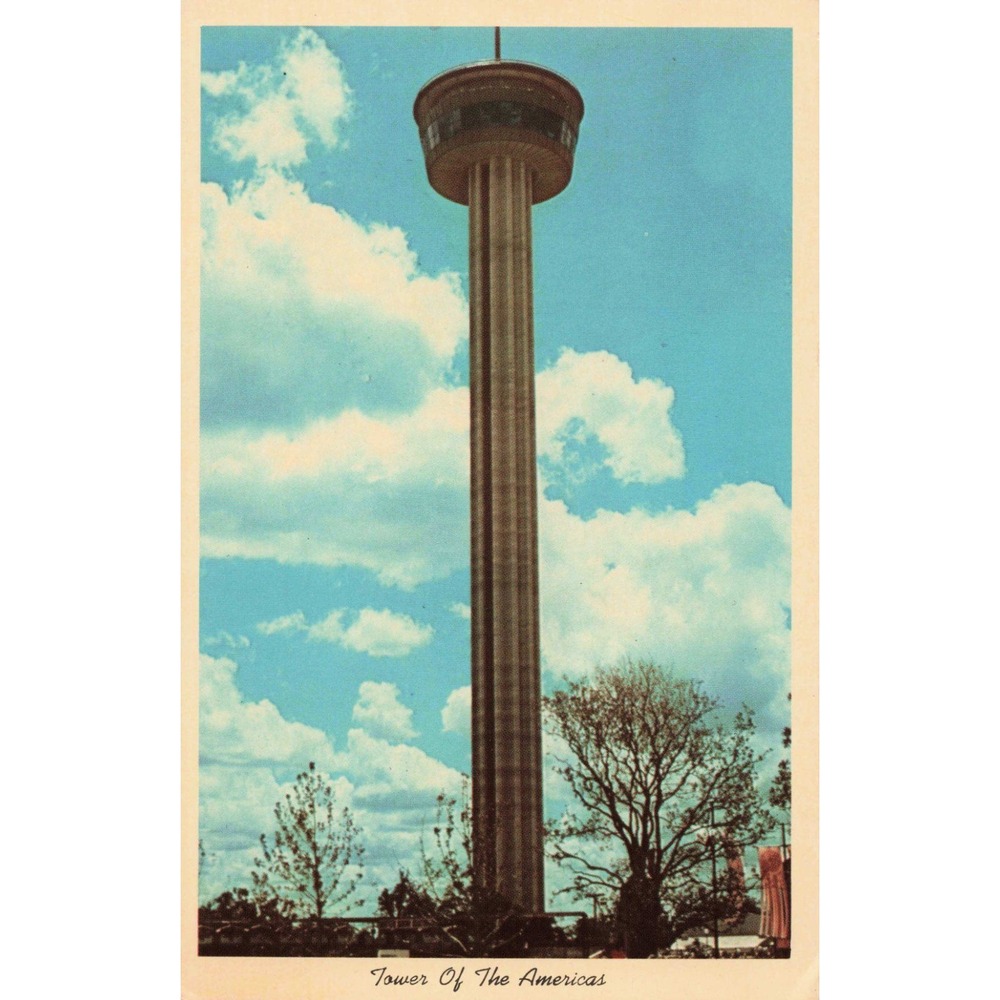 Vintage Tower Of The Americas San Antonio Texas Postcard Joe Burrell SA 45 - Picture 1 of 2